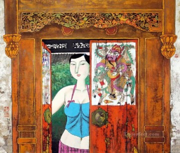 中国 Painting - 胡永凱中国人女性9